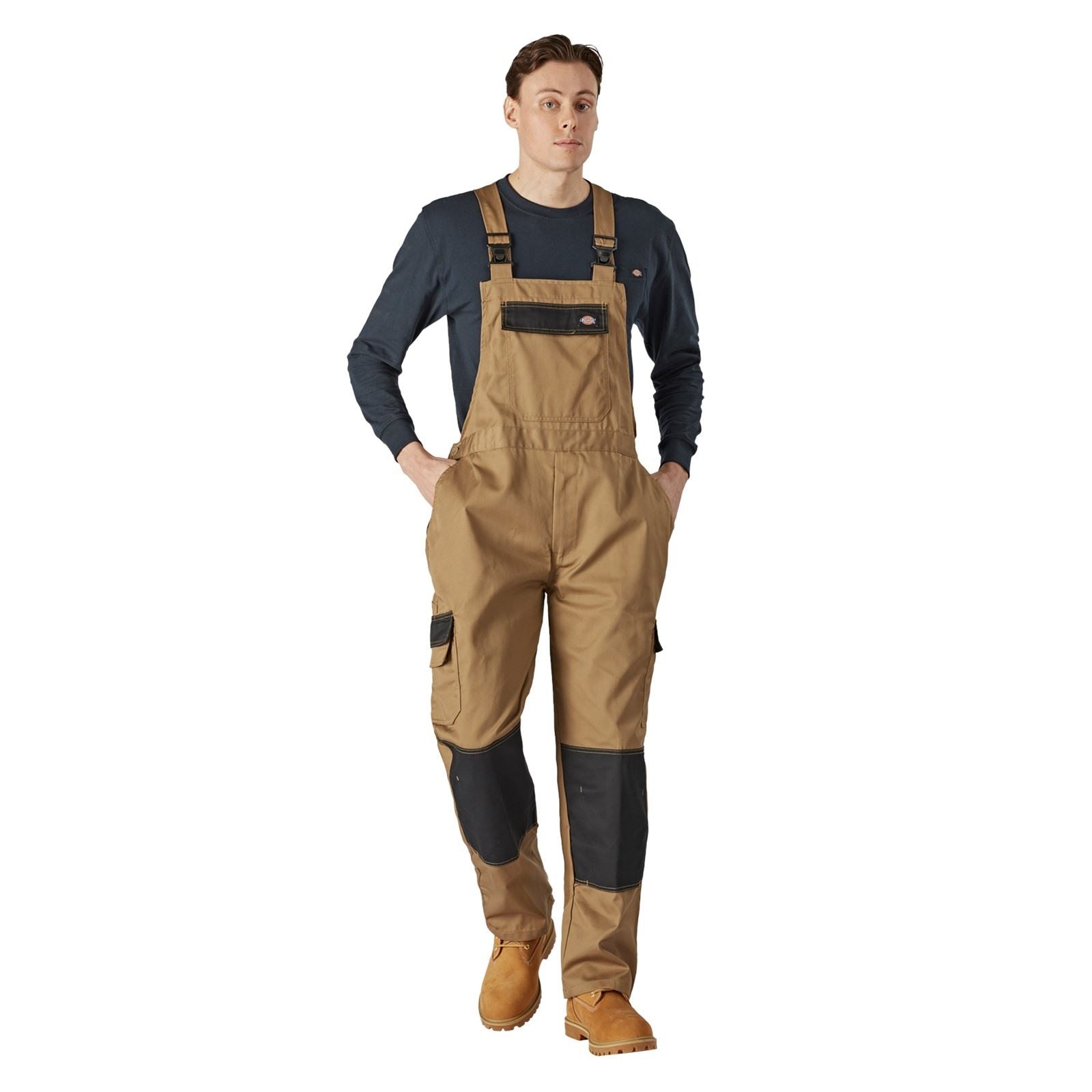 Dickies Everyday Bib and Brace Salopette De Travail En Polyester Pour Homme Marron
