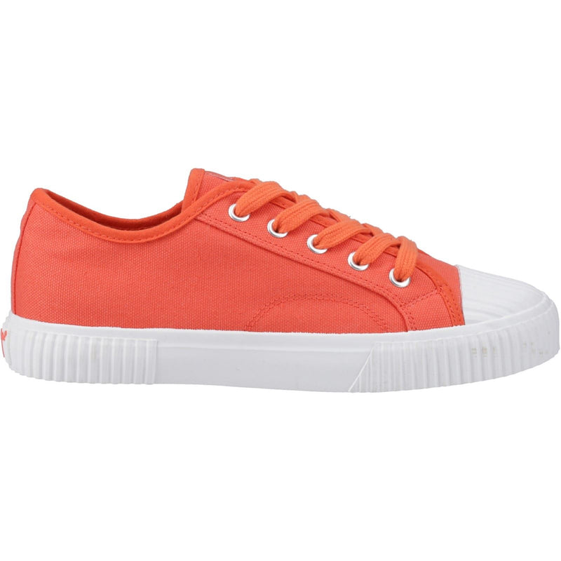 Hush Puppies Freya Canvas Chaussures De Sport Orange Pour Femmes