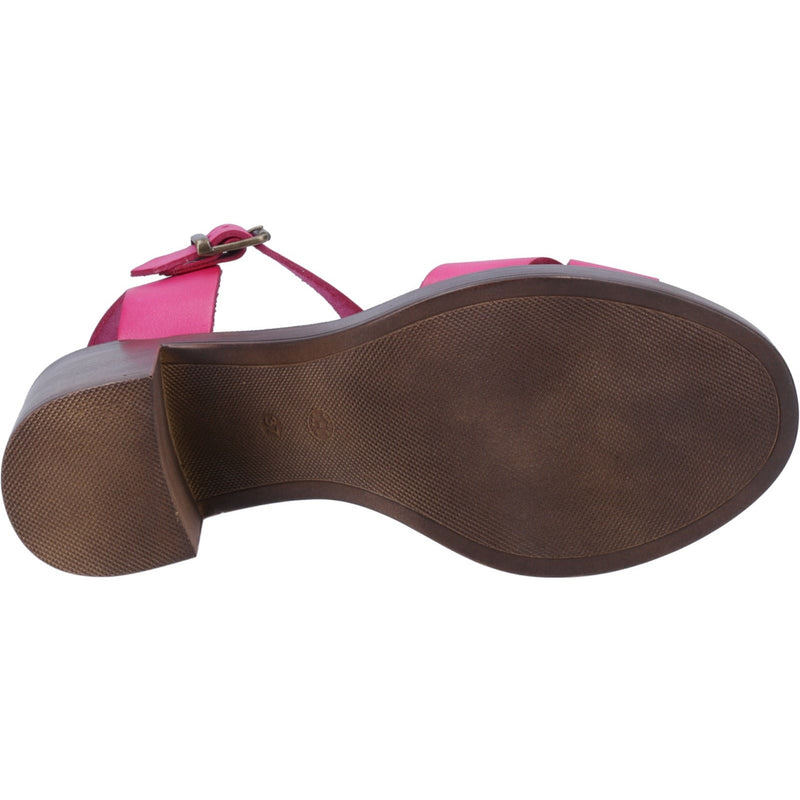 Hush Puppies Georgia Sandales Roses Pour Femmes En Cuir