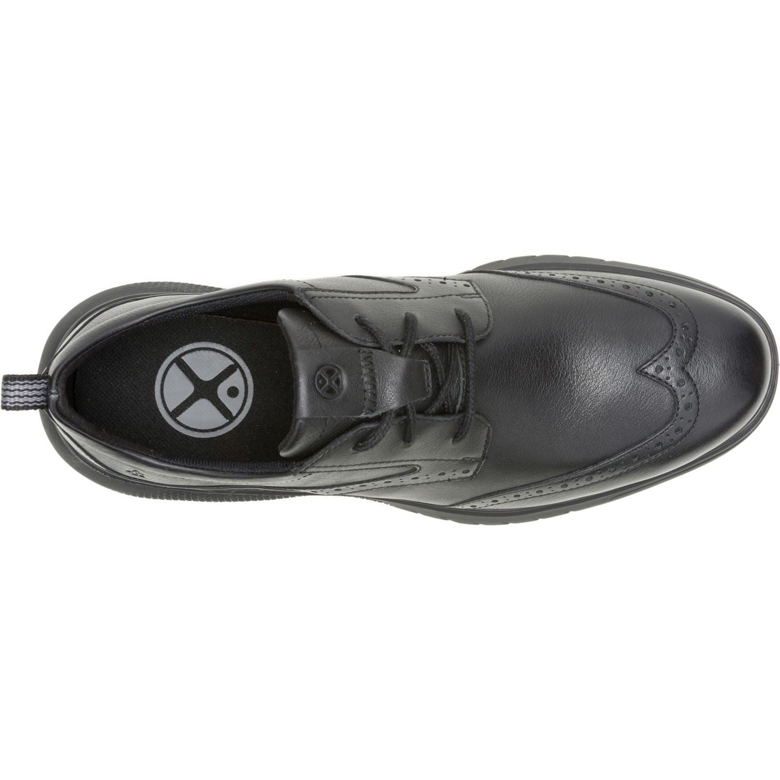 Hush Puppies Advance Chaussures À Lacets Noires/noires Pour Hommes En Cuir