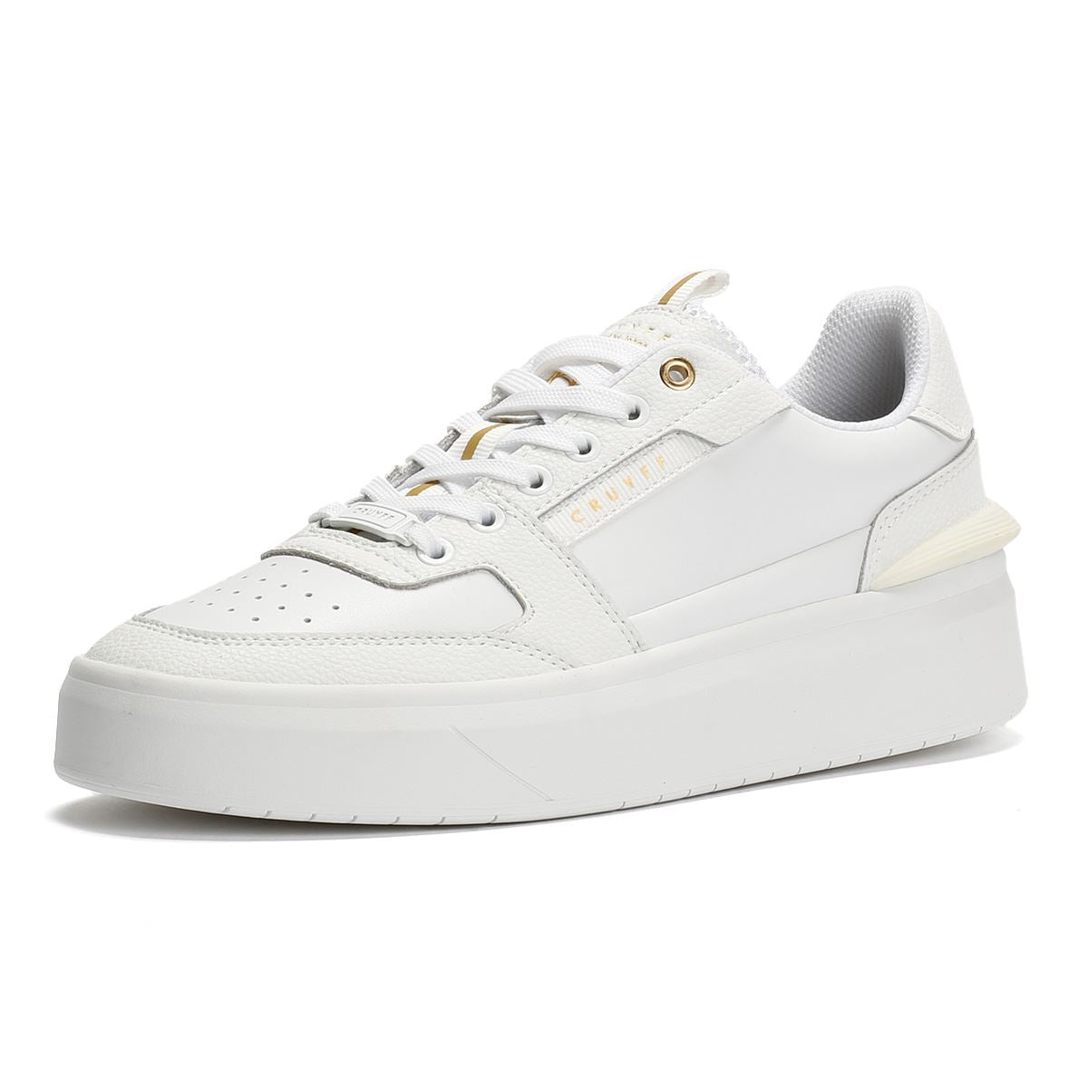 Cruyff Endorsed Tennis Baskets Blanches En Cuir Pour Hommes