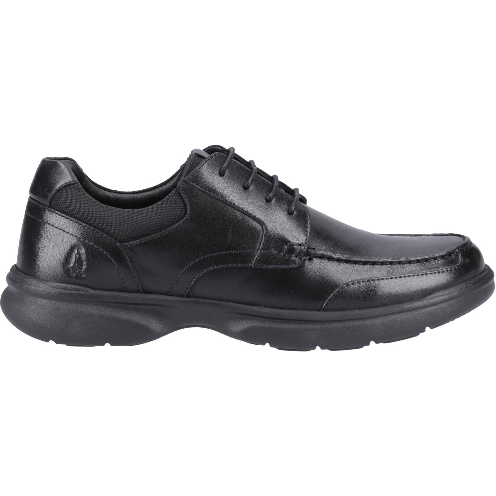 Hush Puppies Hugh Chaussures En Cuir Noir À Lacets Pour Hommes