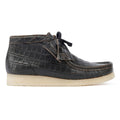 Clarks Originals Wallabee Boot Harajuku Bottes Noires En Cuir Pour Femmes