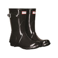 Hunter Original Short Gloss Bottes En Caoutchouc Pour Femmes, Noires