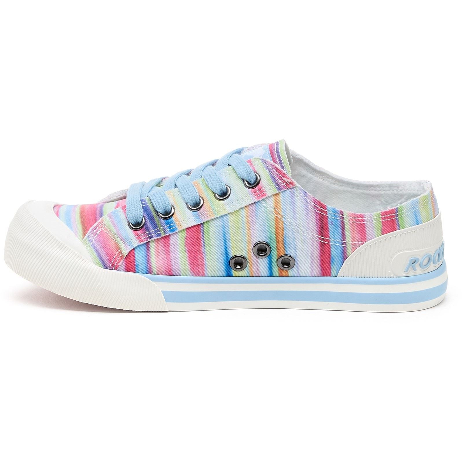 Rocket Dog Jazzin Dens Baskets Arc-En-Ciel Pour Femmes En Coton