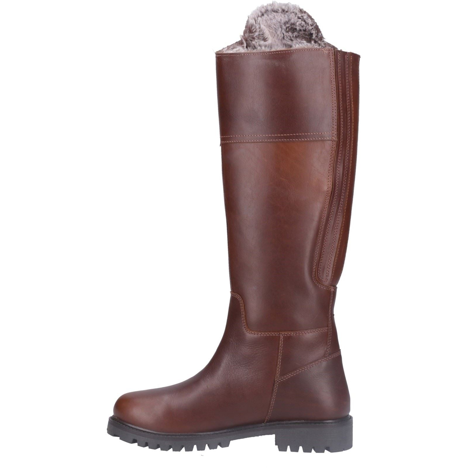 Cotswold Oldachre Bottes En Cuir Marron Pour Femmes