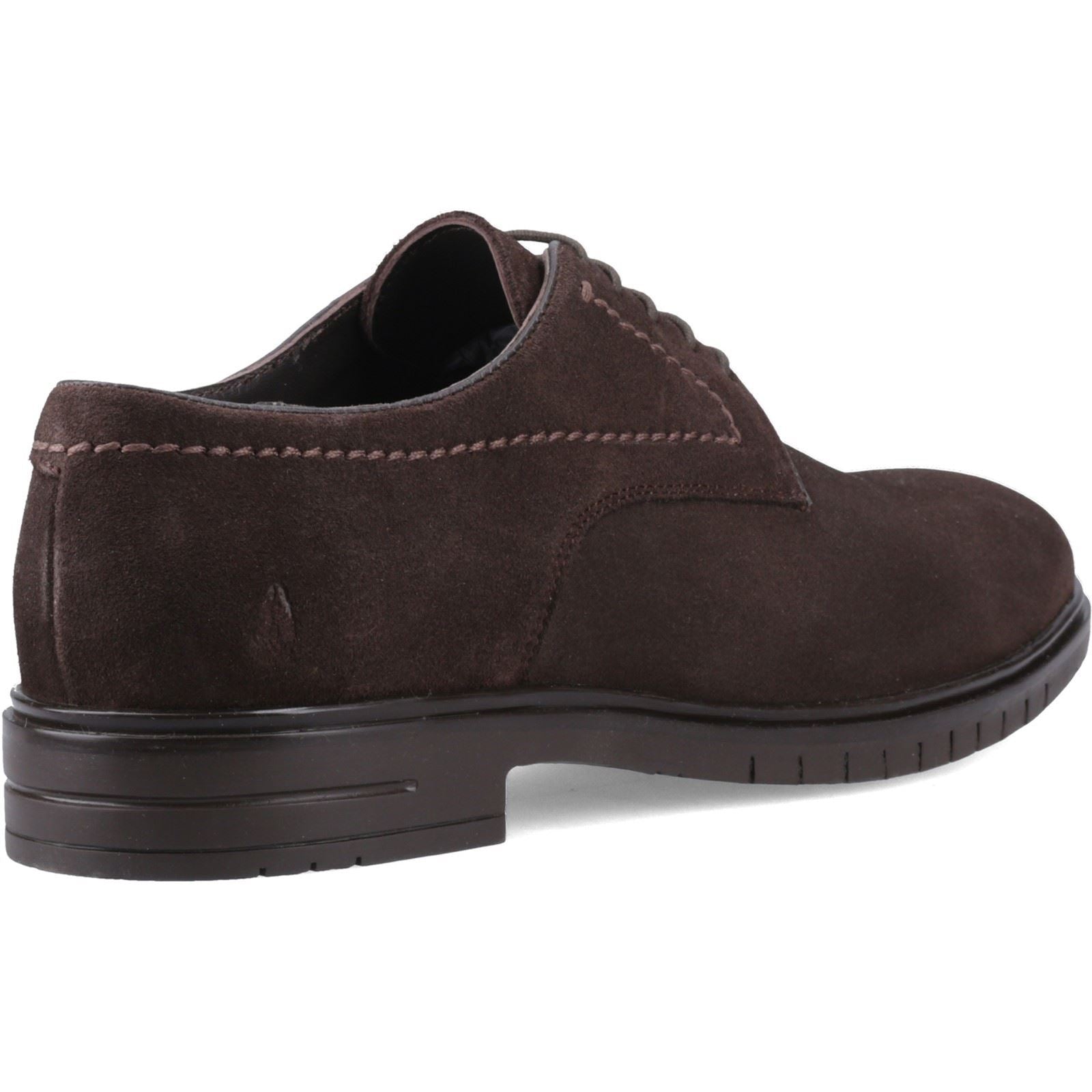 Hush Puppies Sterling Suede Shoe Chaussures En Cuir Pour Hommes En Chocolat À Lacets