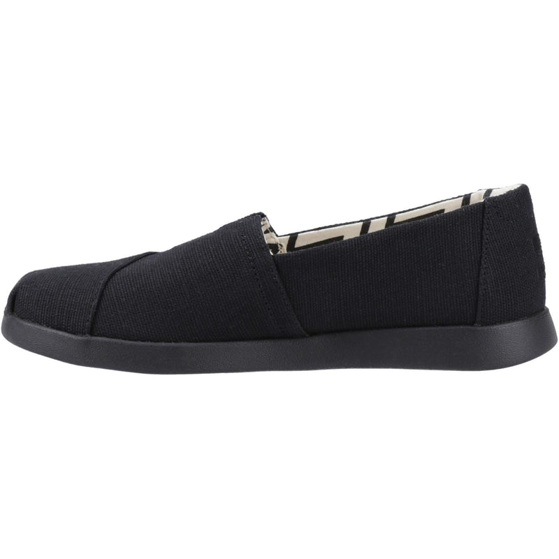 TOMS Alpargata Plus Espadrilles En Jute Pour Femme, Noir/Noir
