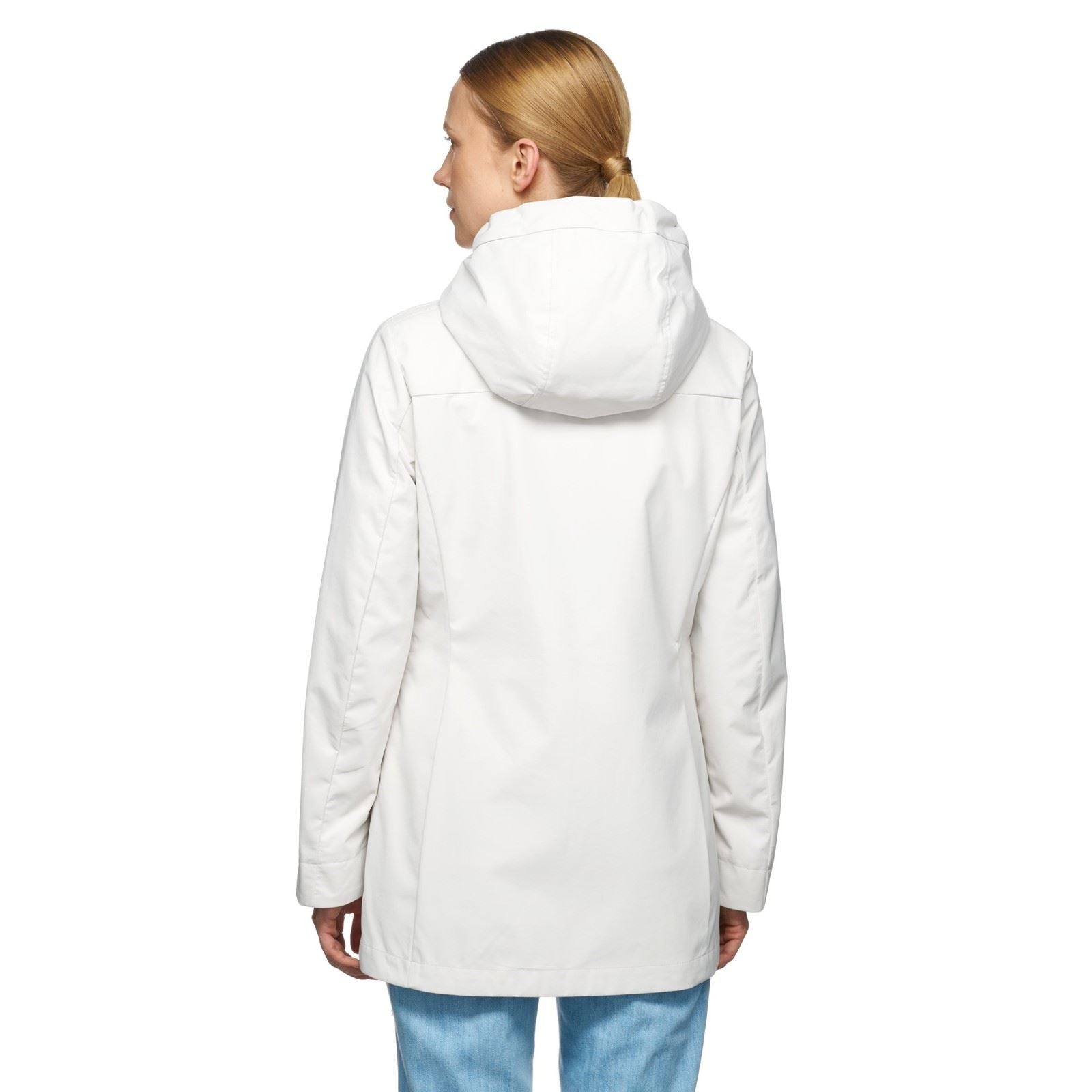 Geox W SPHERICA Manteau Parka Gris Pour Femmes