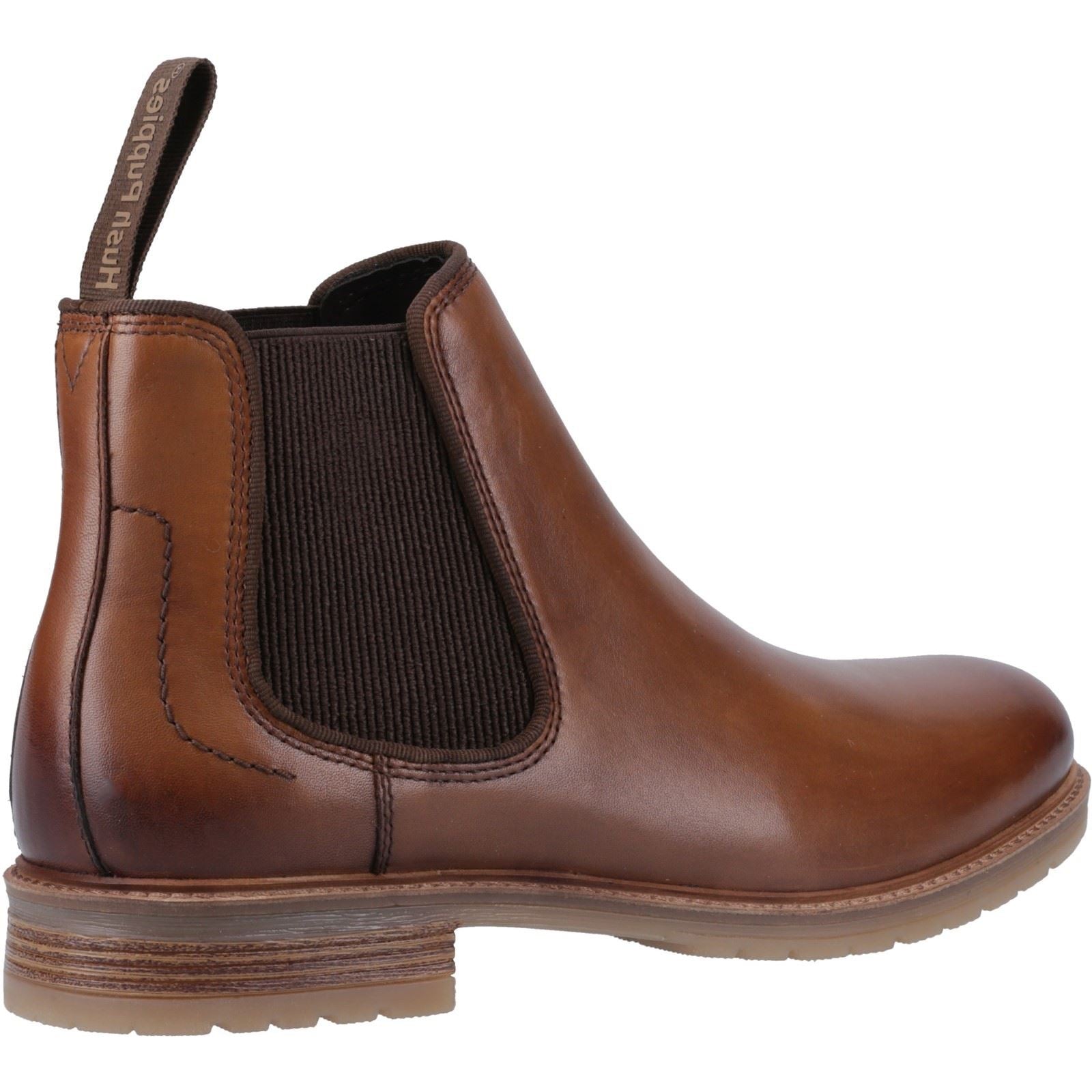 Hush Puppies Russell Bottes En Cuir Pour Homme Couleur Tan
