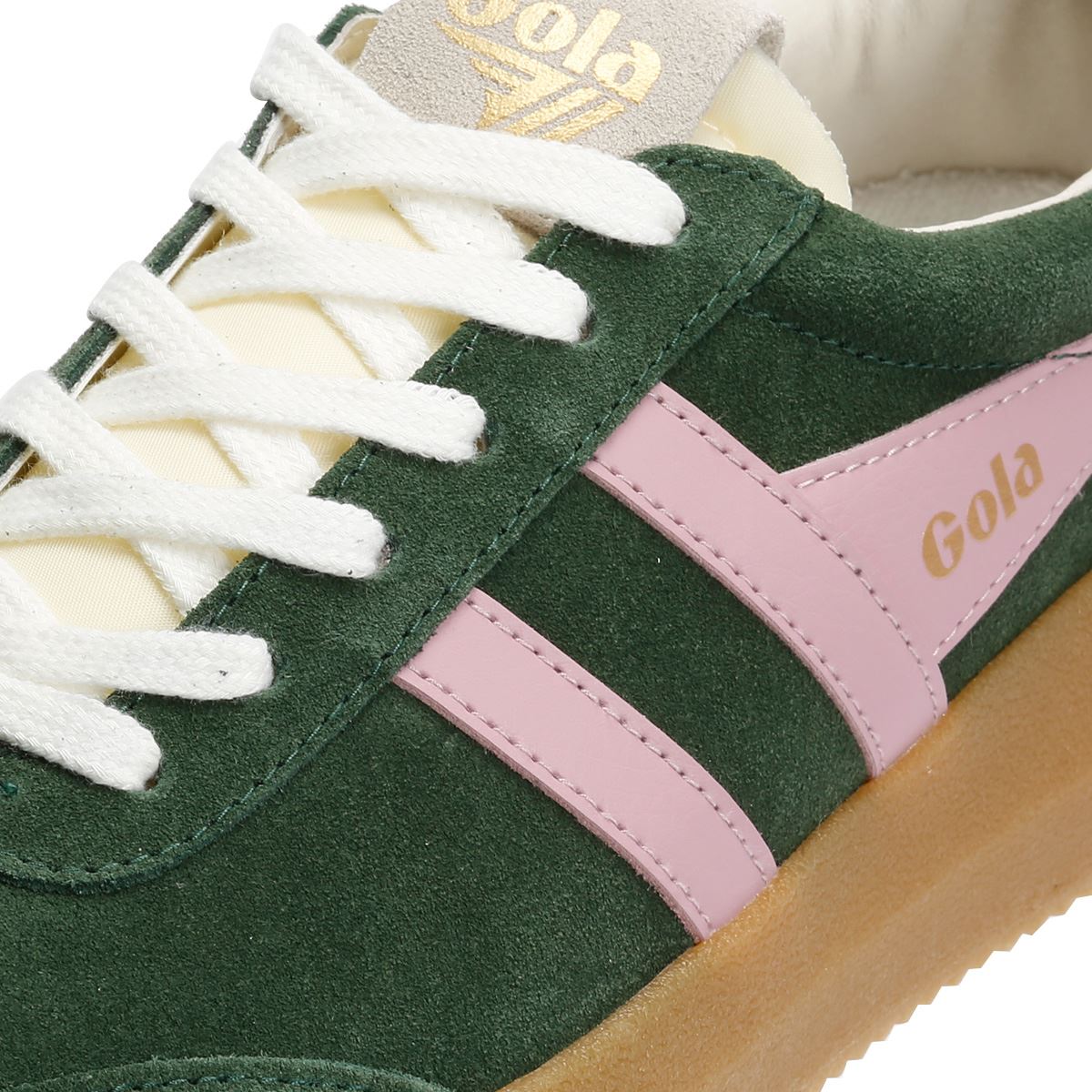 Gola Athena Baskets Vertes Pour Femmes Suede