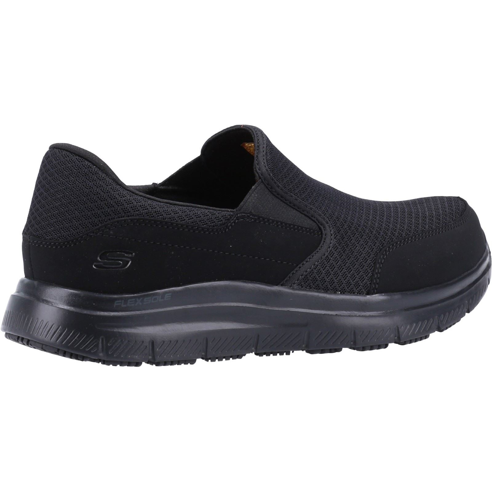 Skechers Workwear McAllen Wide Baskets De Sécurité Noires Pour Hommes En Textile