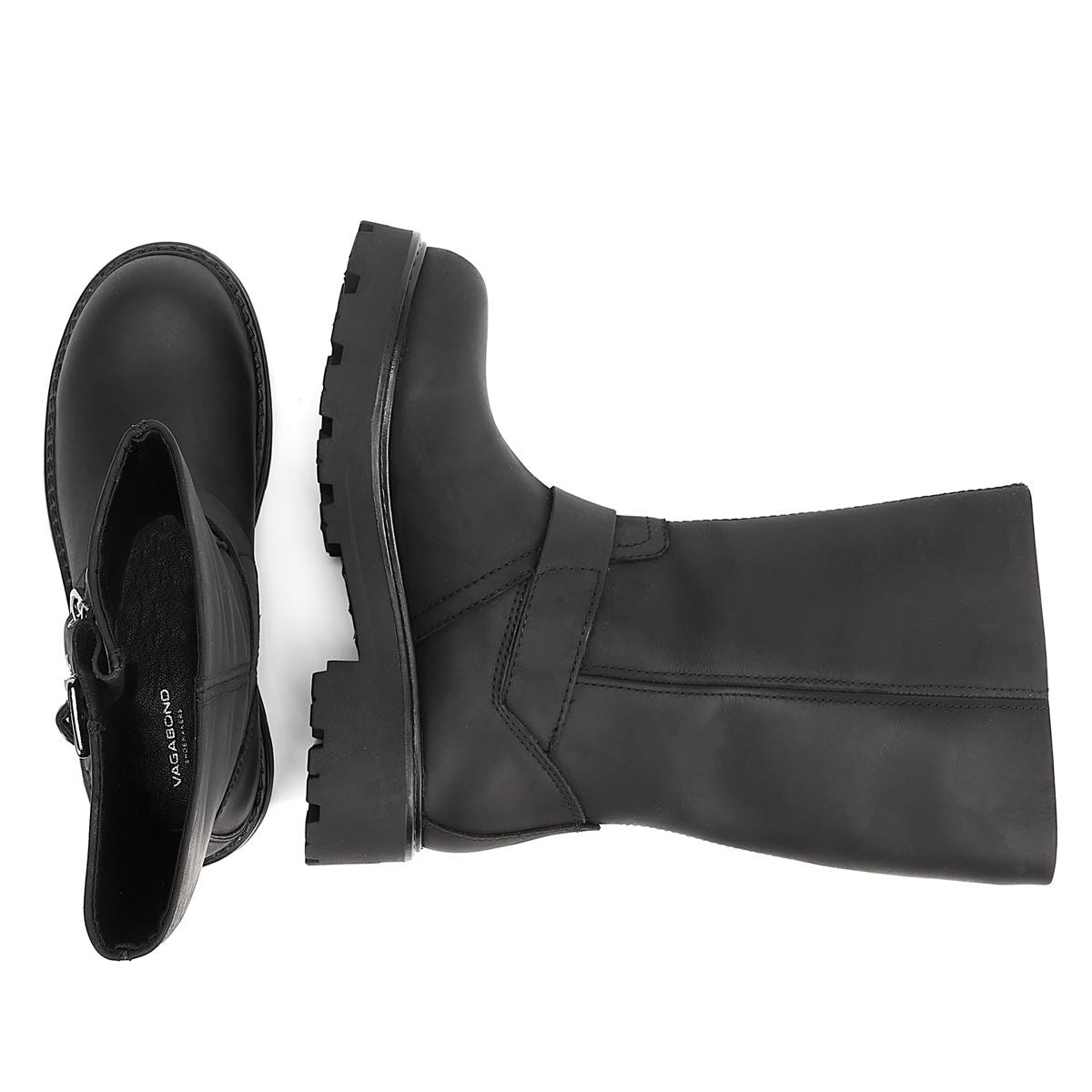 Vagabond Bottes Noires Pour Femmes Avec Boucle Cosmo 2.0