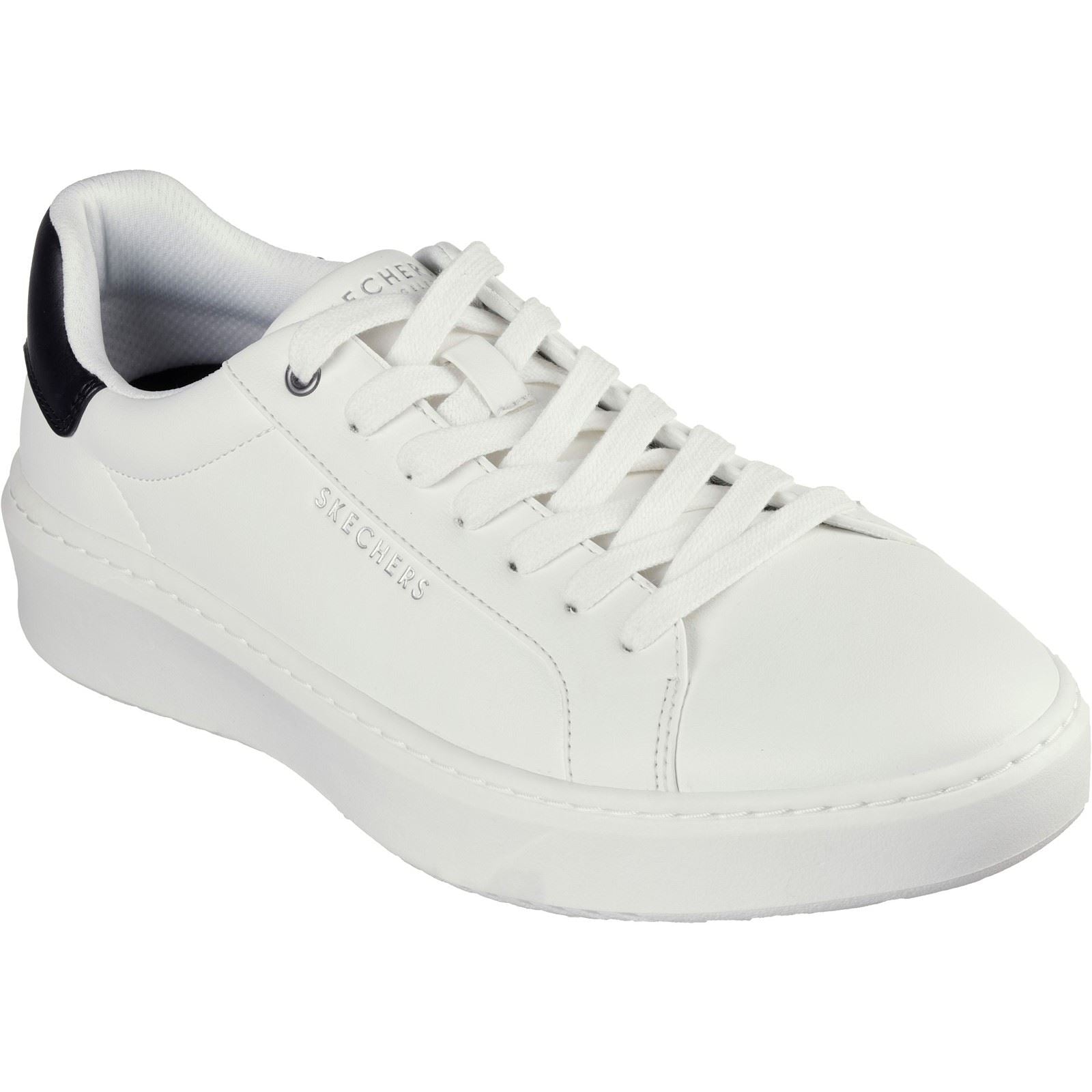 Skechers Court Break Suit Sneaker Baskets Blanches Synthétiques Pour Hommes