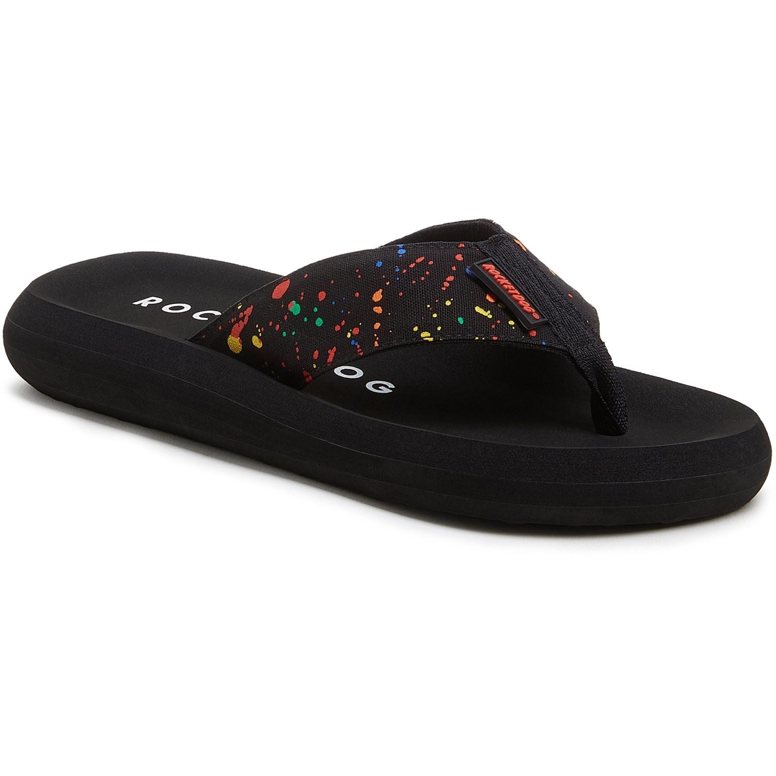 Rocket Dog Spotlight Splash Sandales En Coton Pour Femmes Noires/Multicolores
