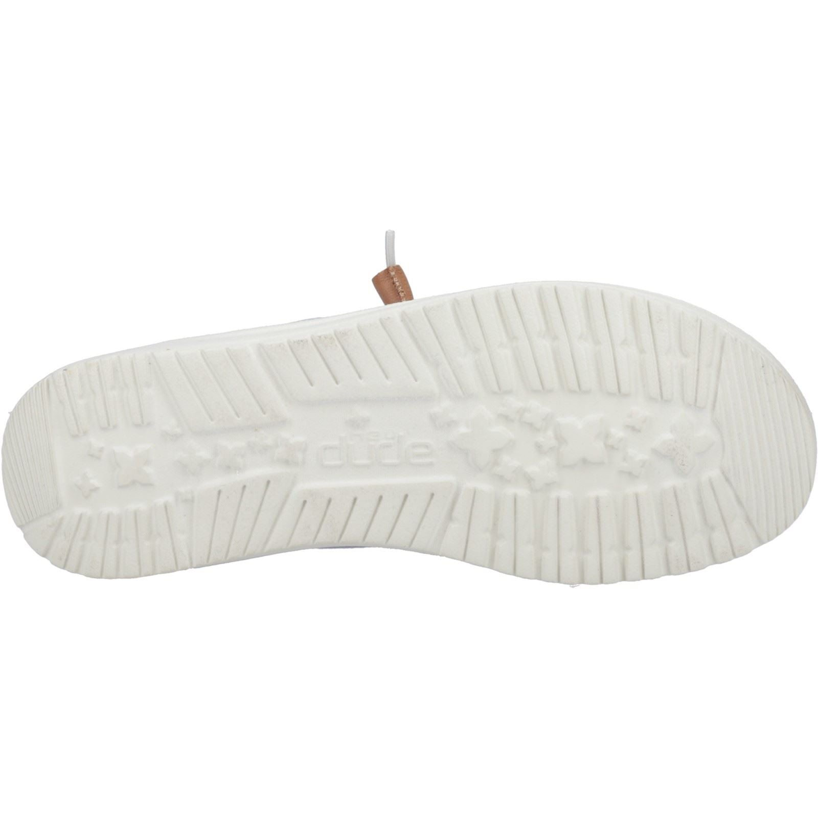 HEYDUDE Wendy Chambray Boho Mocassins Bleus Pour Femmes En Coton 100%