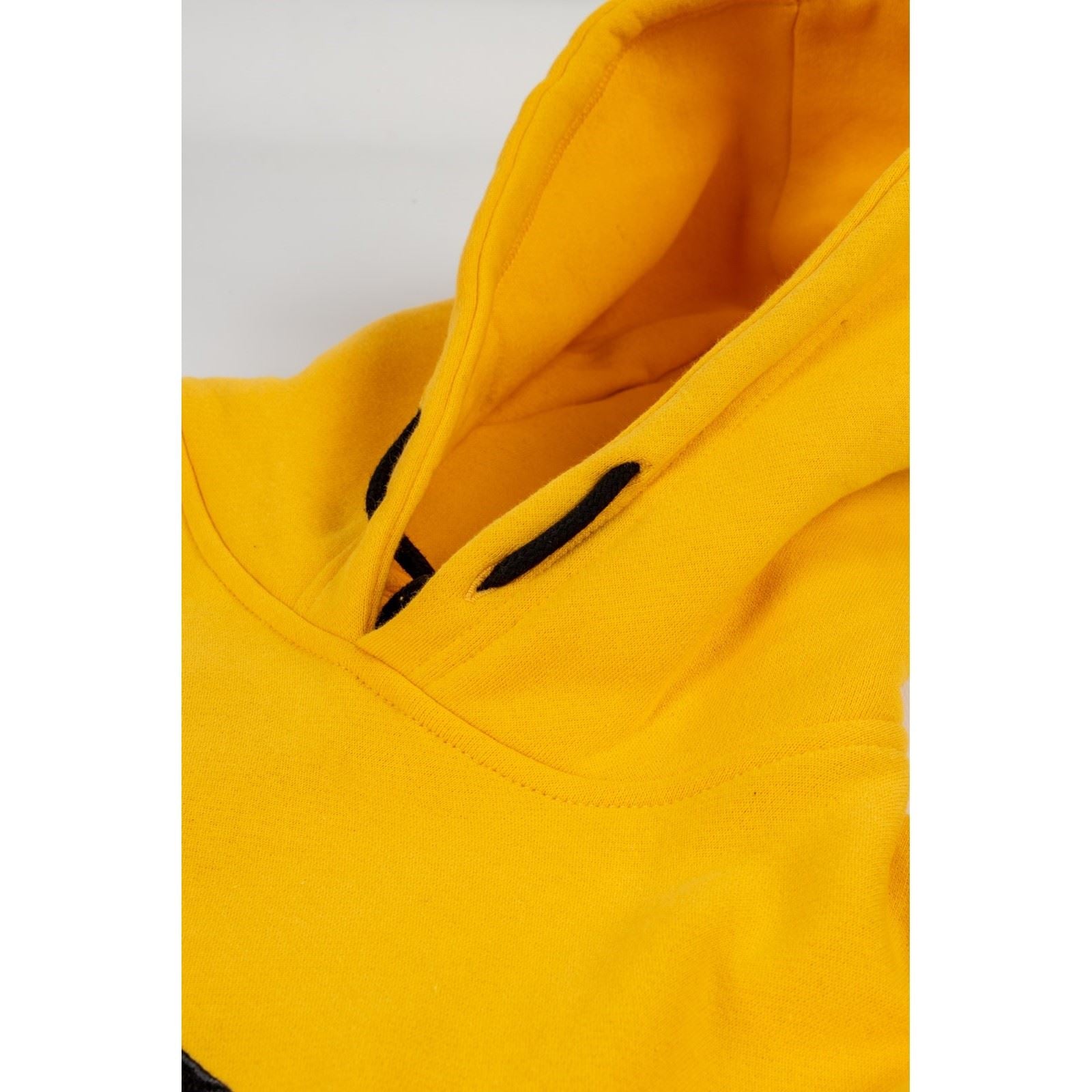 Caterpillar Trademark Sweat À Capuche Jaune En Coton Pour Homme