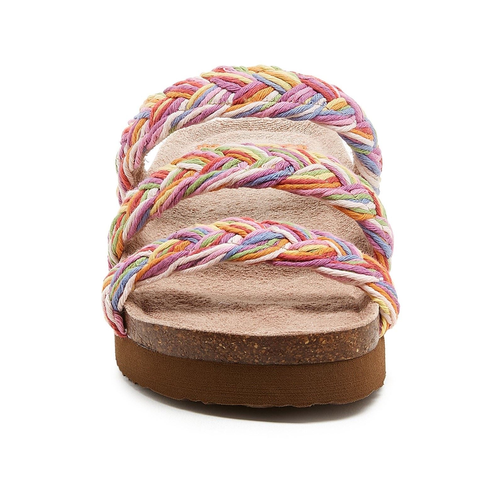 Rocket Dog Ashley String Braid Sandales Arc-En-Ciel En Coton Pour Femmes