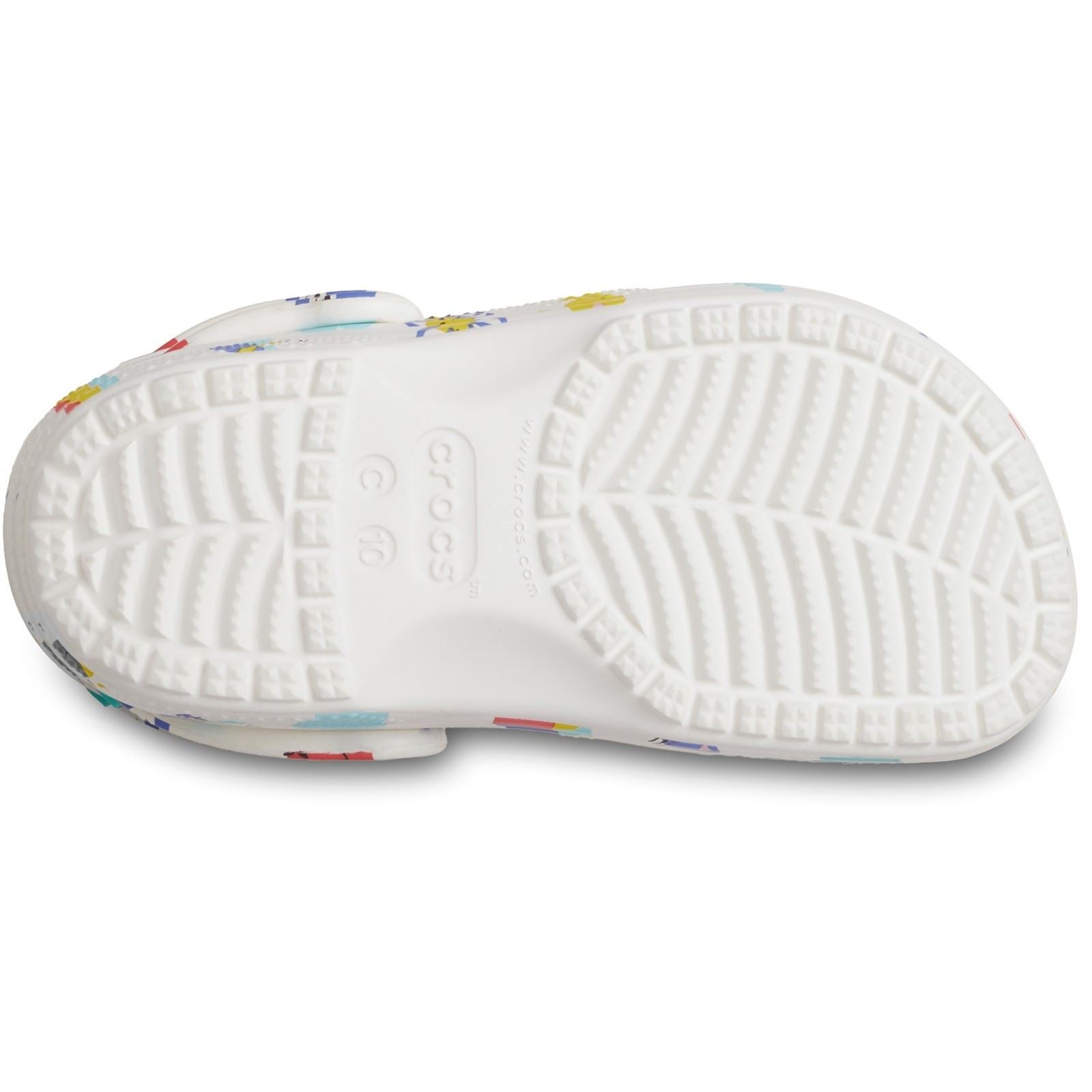 Crocs Classic Graphic Thermoplastique Blanc/multicolore Mocassins