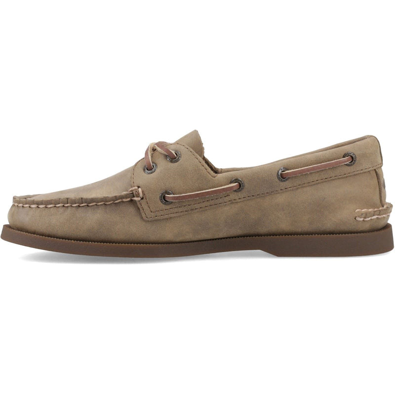 Sperry Authentic 2 Eye Chaussures De Bateau En Cuir Pour Hommes Couleur Tan
