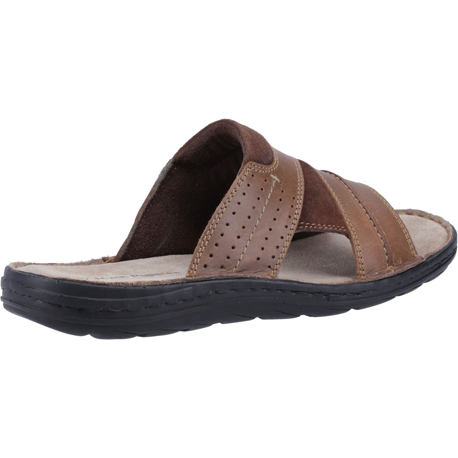 Hush Puppies Archer Sandales Pour Hommes En Cuir Marron