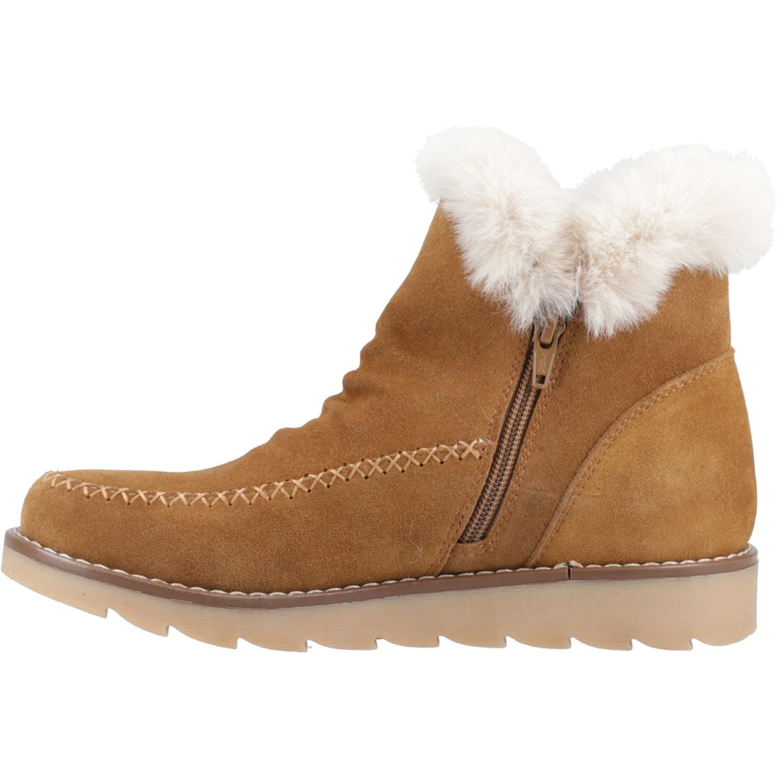 Hush Puppies Moira Bottes Brunes Pour Femmes En Suède