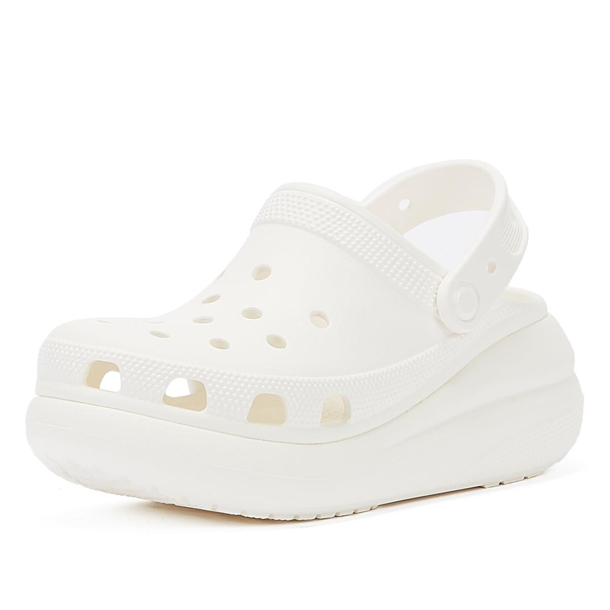 Crocs Classic Crush Clog Womens White Sandal