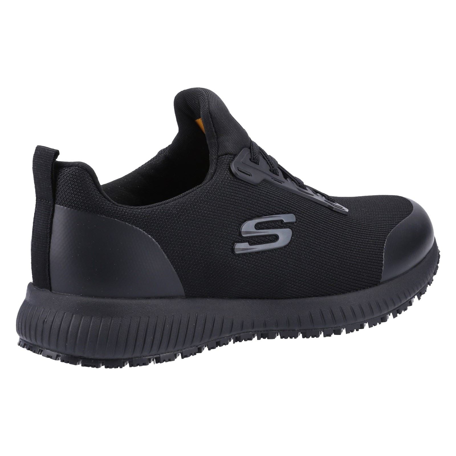 Skechers Workwear Squad Sr Wide Baskets De Sécurité Noires En Textile Pour Femmes