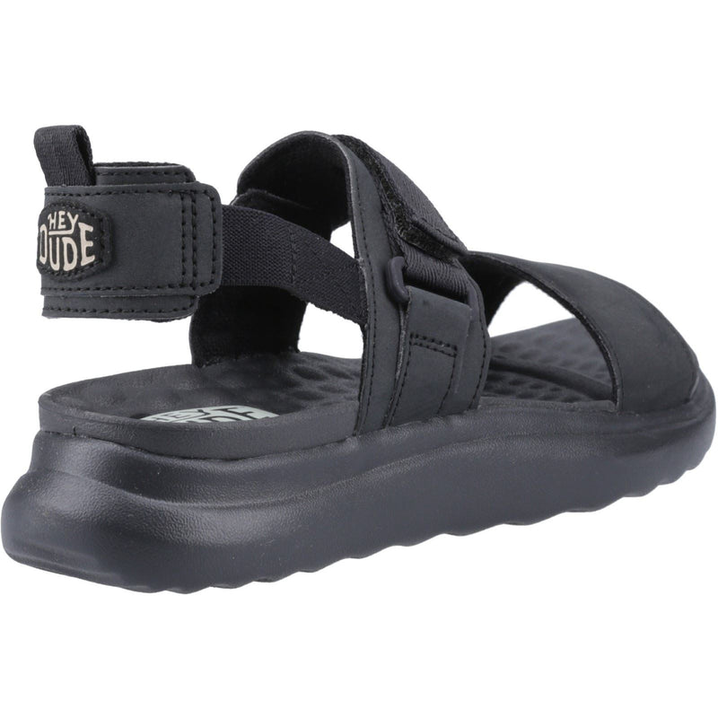 HEYDUDE Collins Mono Sport Sandales Noires Pour Femmes