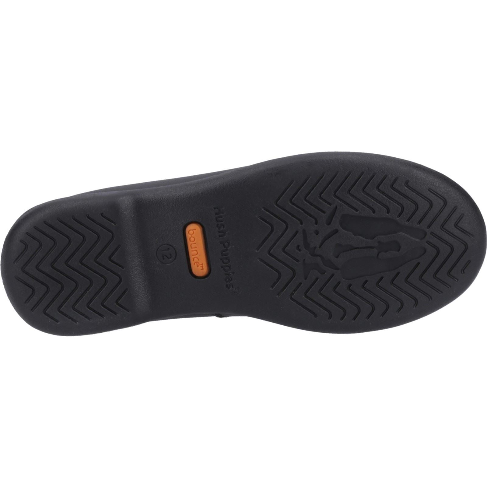 Hush Puppies Betty Junior Chaussures Noires Pour Filles En Cuir