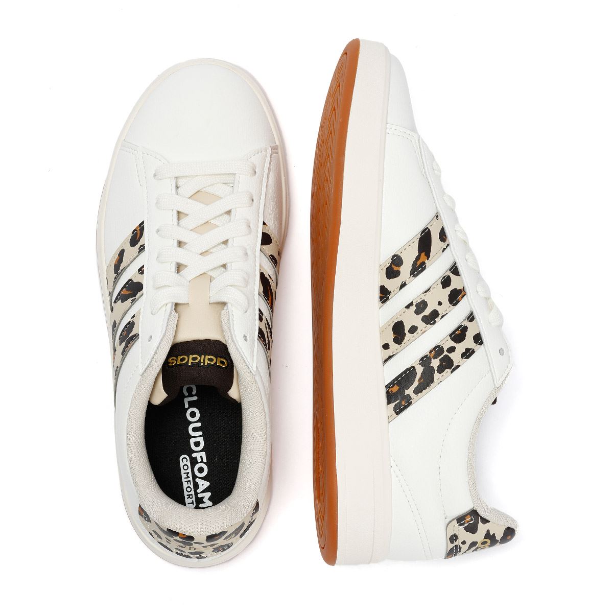 Adidas Grand Court 3.0 Baskets Beiges Pour Femmes