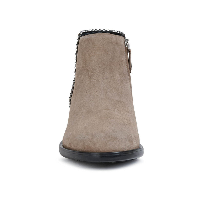 Geox Resia Bottes En Daim Pour Femmes, Couleur Beige Foncé