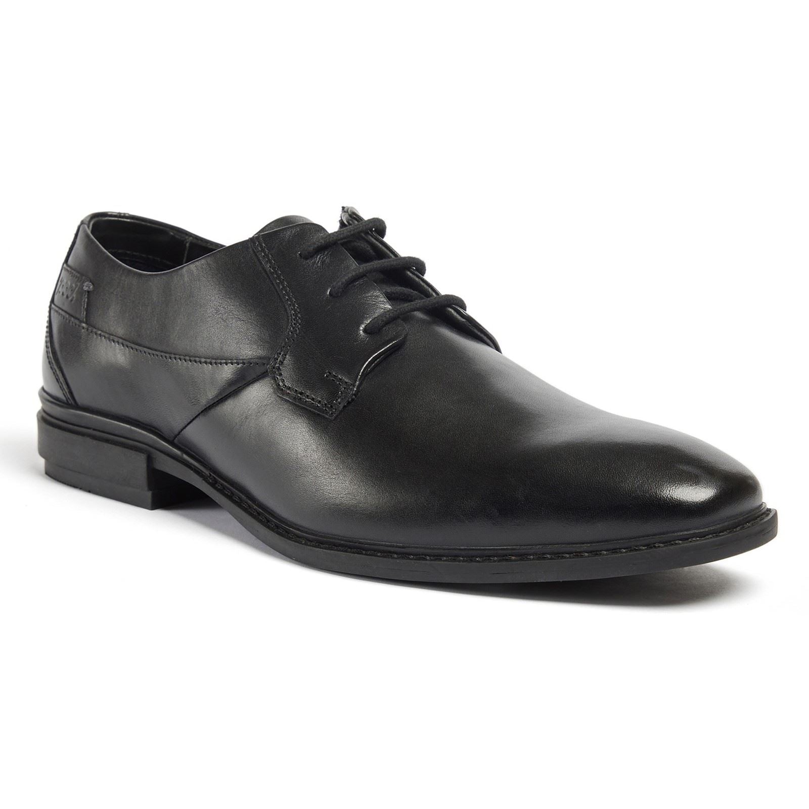 Pod Smyth Chaussures En Cuir Noir À Lacets Pour Hommes