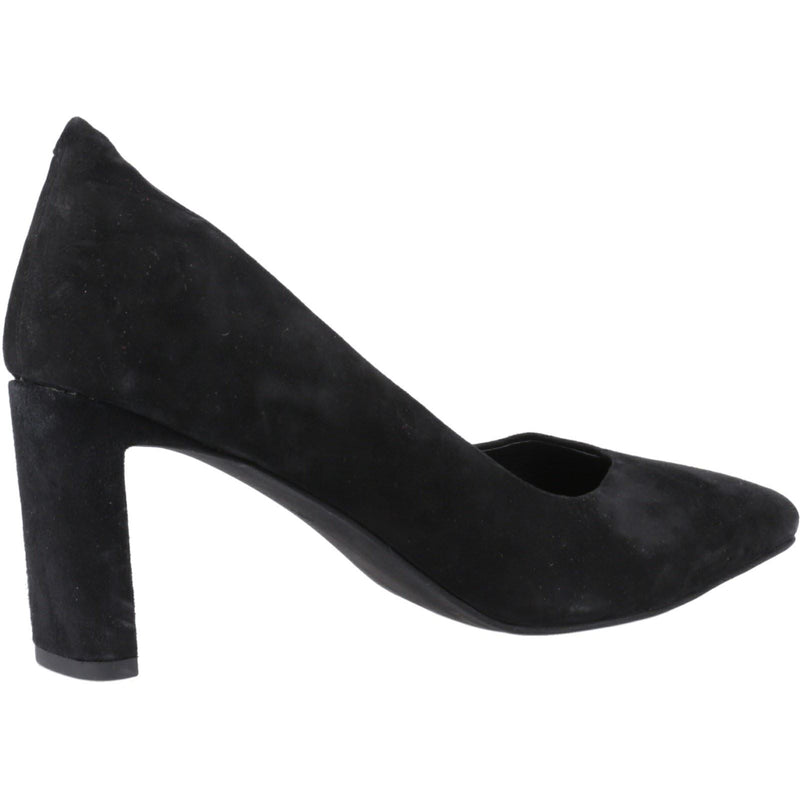 Hush Puppies Olivia Chaussures Noires Pour Femmes En Suède.