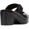 Hush Puppies Poppy Sandales Noires Pour Femmes En Cuir