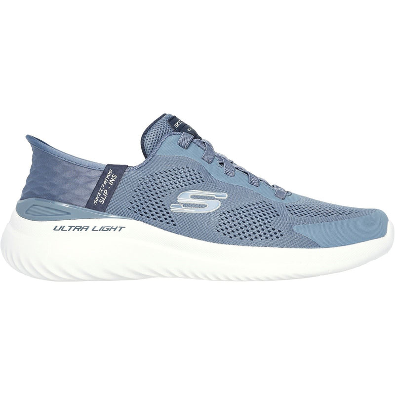Skechers Bounder 2.0 Emerged Baskets Pour Hommes En Toile Gris Ardoise