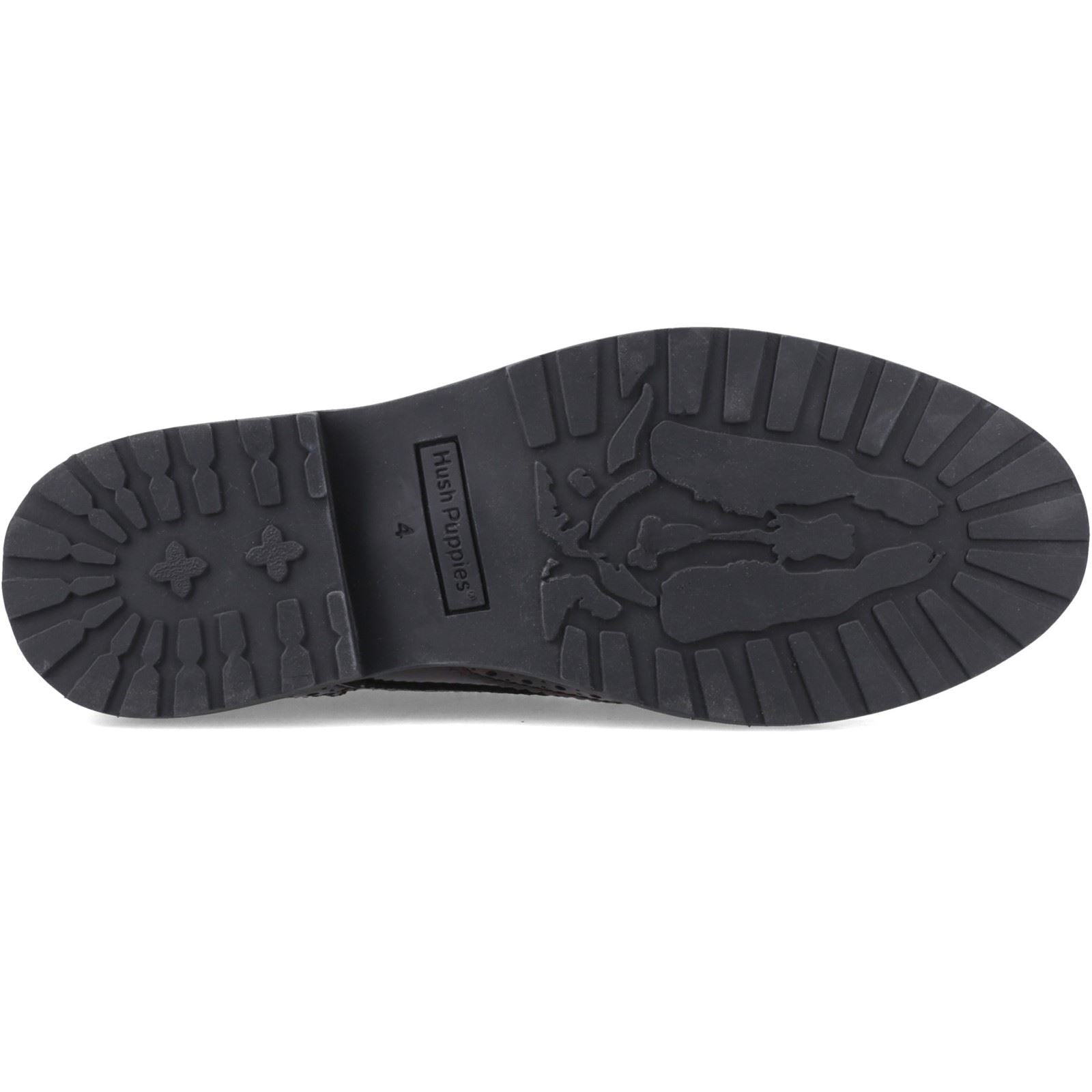Hush Puppies Verity Hi-Shine Chaussures À Lacets Pour Femmes En Cuir Bordeaux