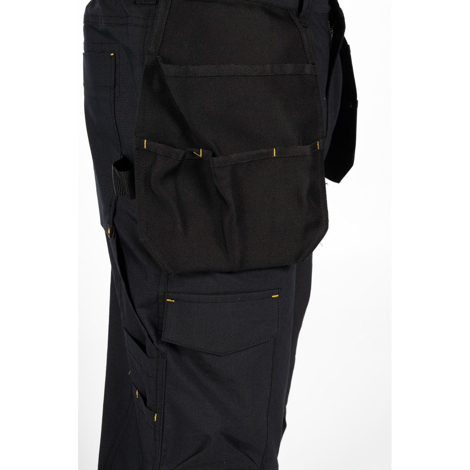 Caterpillar Nexus Holster Stretch Pocket Pantalons Noirs En Coton Pour Hommes - Extérieur