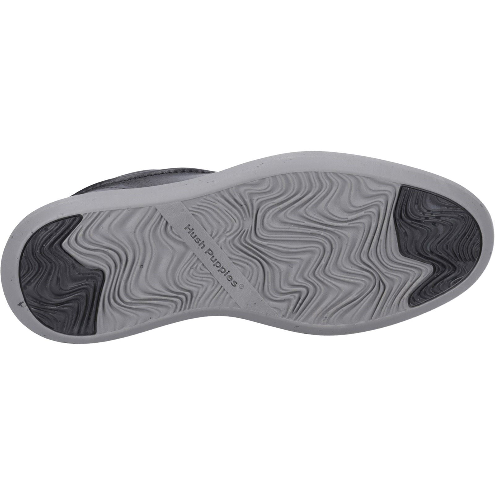 Hush Puppies Niles Chaussures Noires En Cuir Pour Homme À Lacets