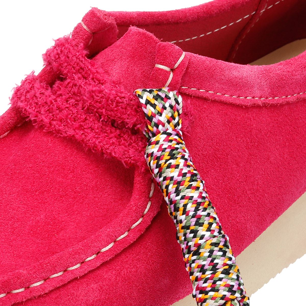 Clarks Originals Wallabee Day Chaussures Roses Pour Femmes En Suède