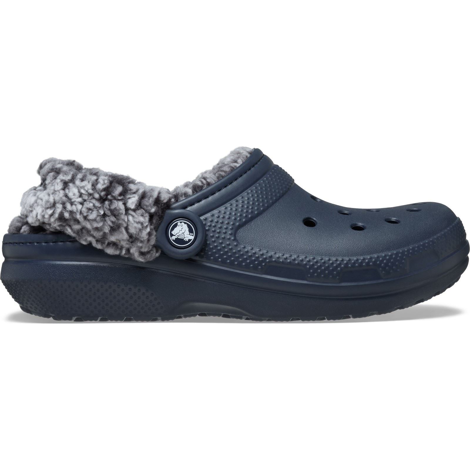 Crocs Classic Fleece Lined Sabots En Thermoplastique Bleu Marine