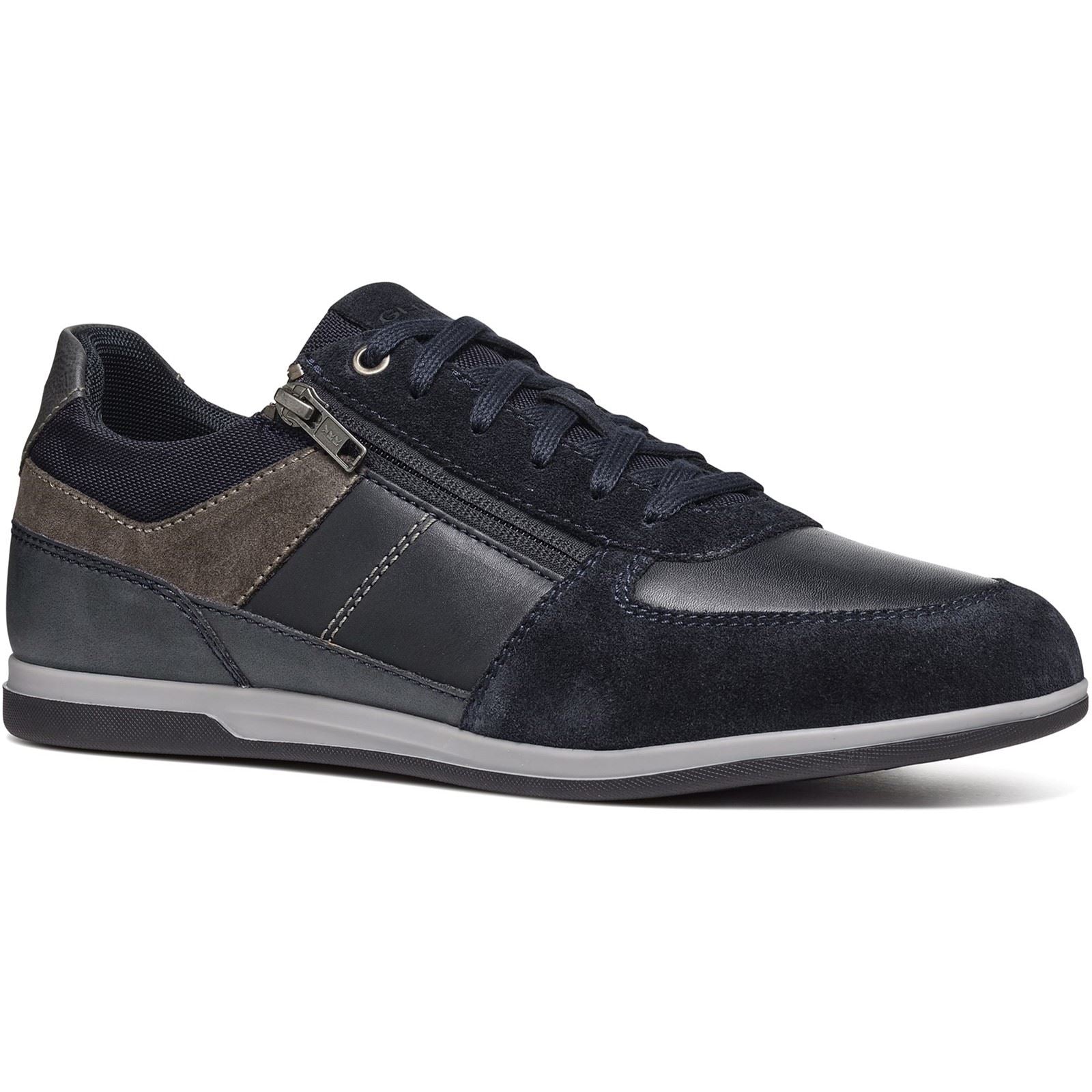Geox U Renan B Baskets Navies/Grey Pour Hommes Suede