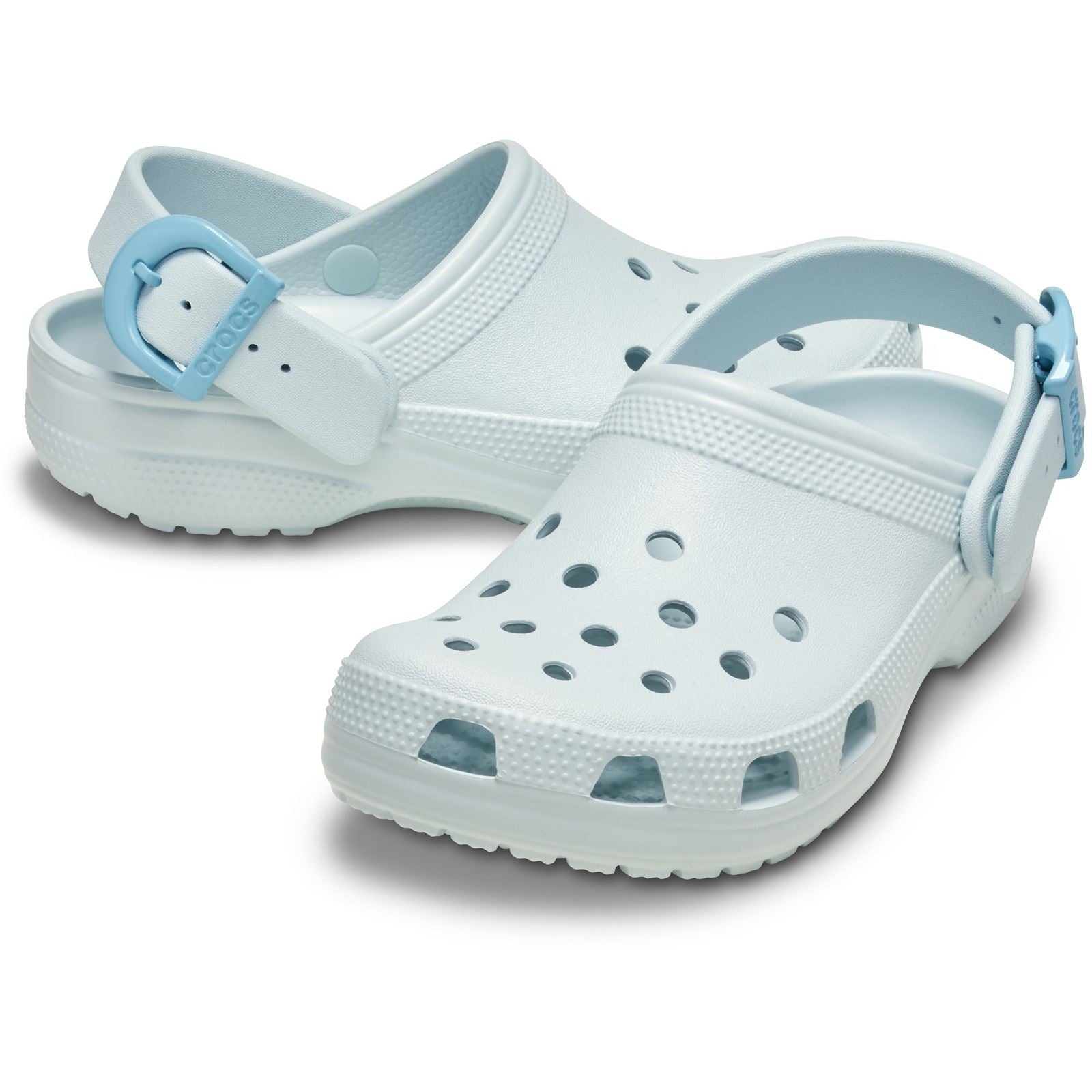Crocs Classic Buckle Sabots En Eva Pour Femmes Vapour Ice