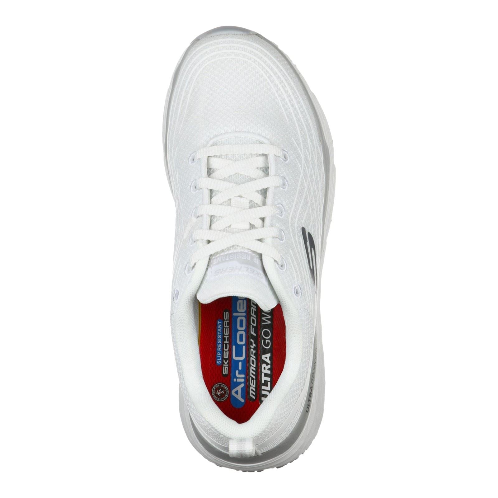 Skechers Workwear Max Cushioning Elite Sr Baskets De Sécurité Blanches Pour Femmes En Textile