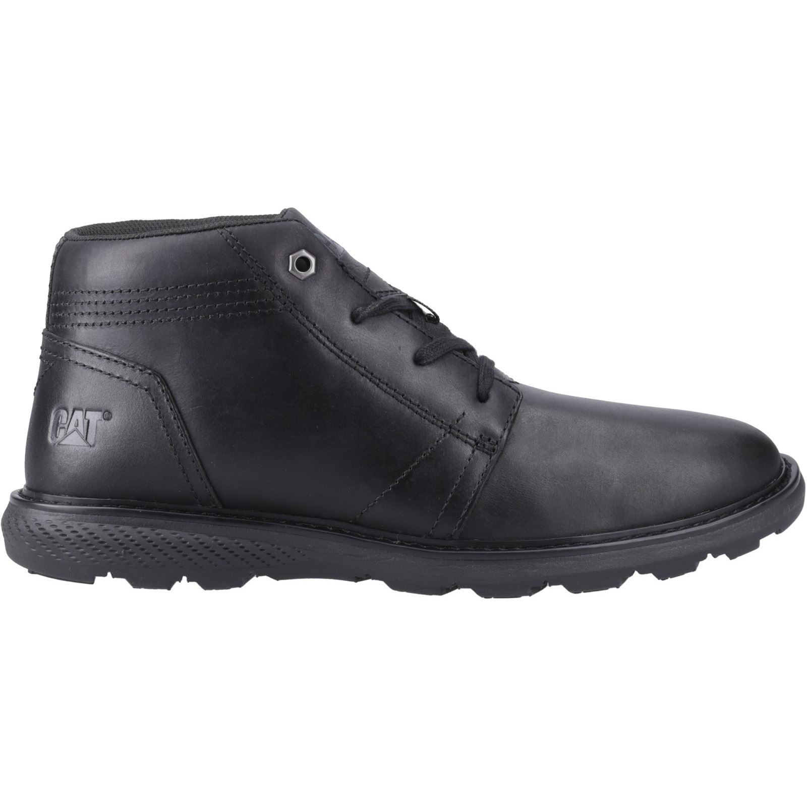 Caterpillar Trey 2.0 Bottines En Cuir Pour Hommes Noires
