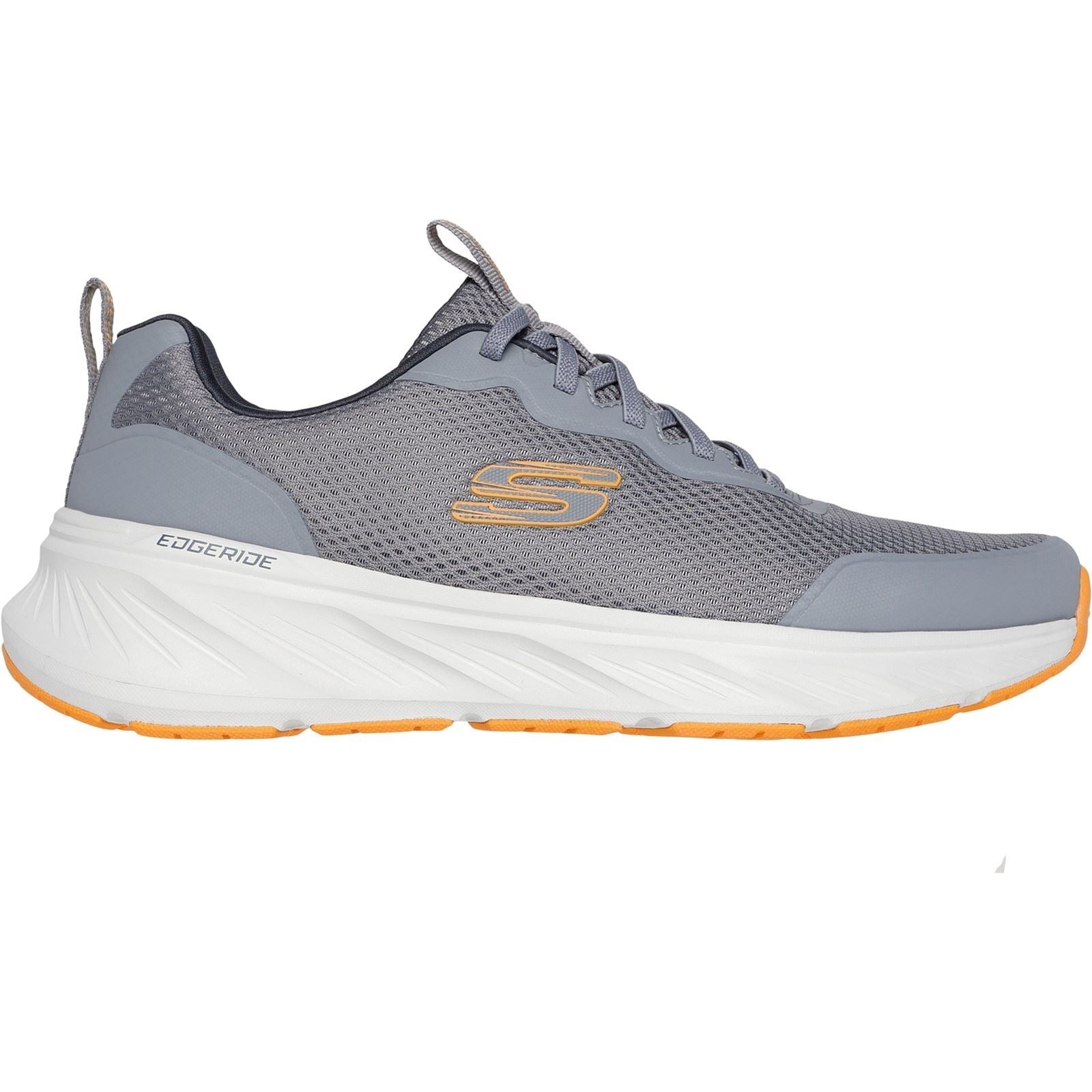 Skechers Edgeride Rekze Baskets Pour Hommes En Textile Gris/Orange