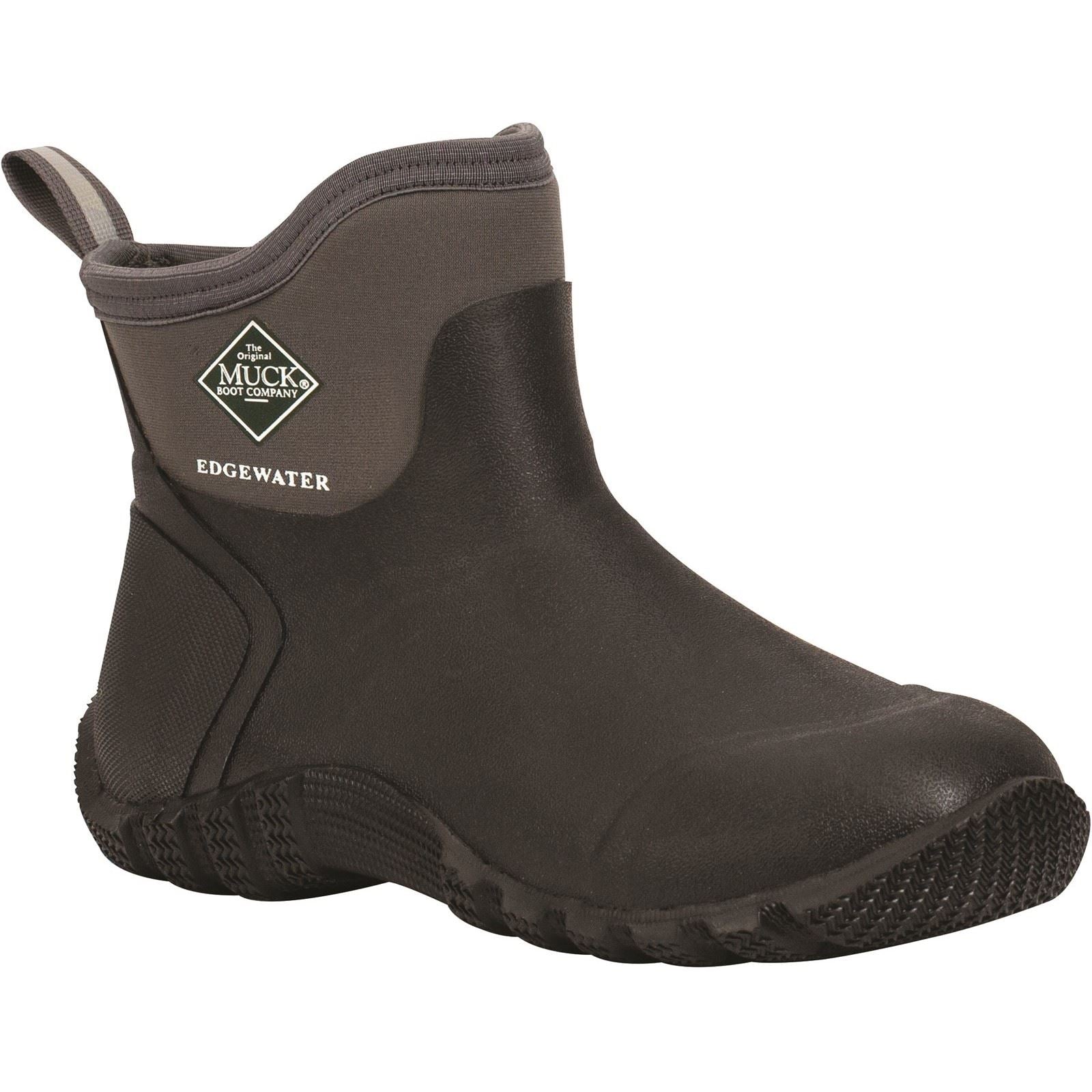 Muck Boots Edgewater Classic 6” Ankle Bottes En Caoutchouc Noires Wellington