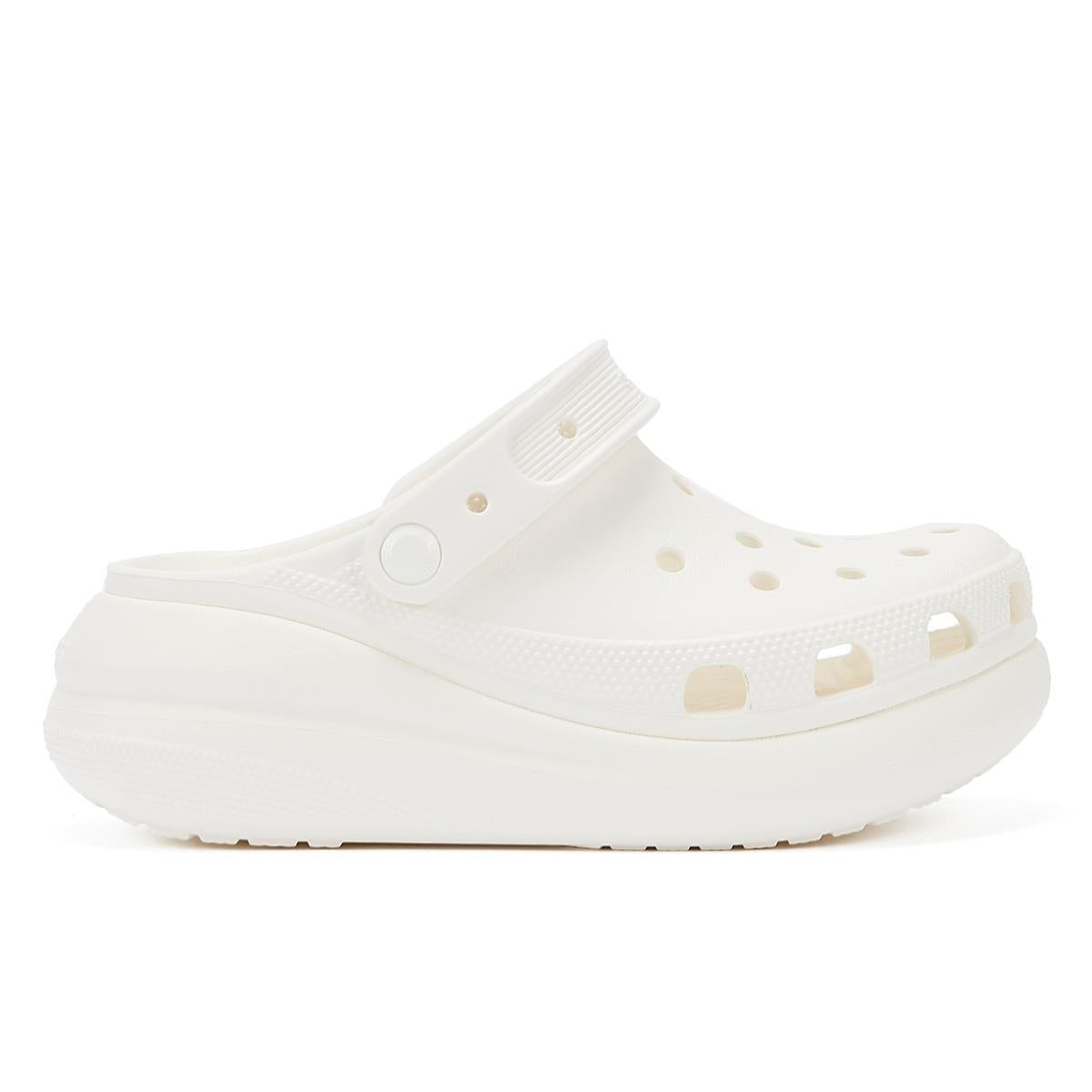 Crocs Classic Crush Clog Womens White Sandal