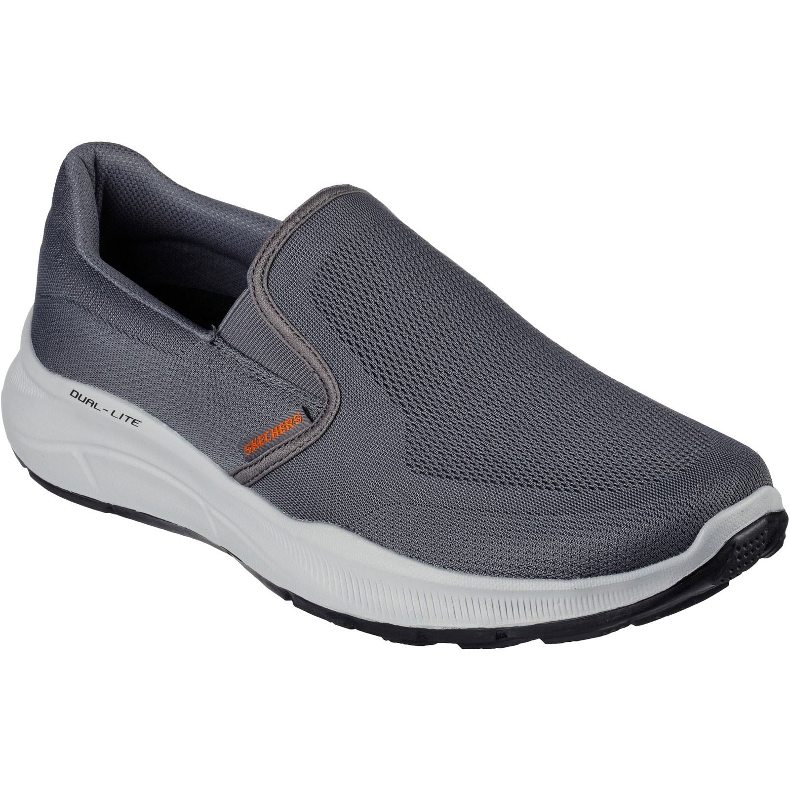 Skechers Equalizer 5.0 Grand Legacy Baskets Pour Homme En Toile De Couleur Anthracite