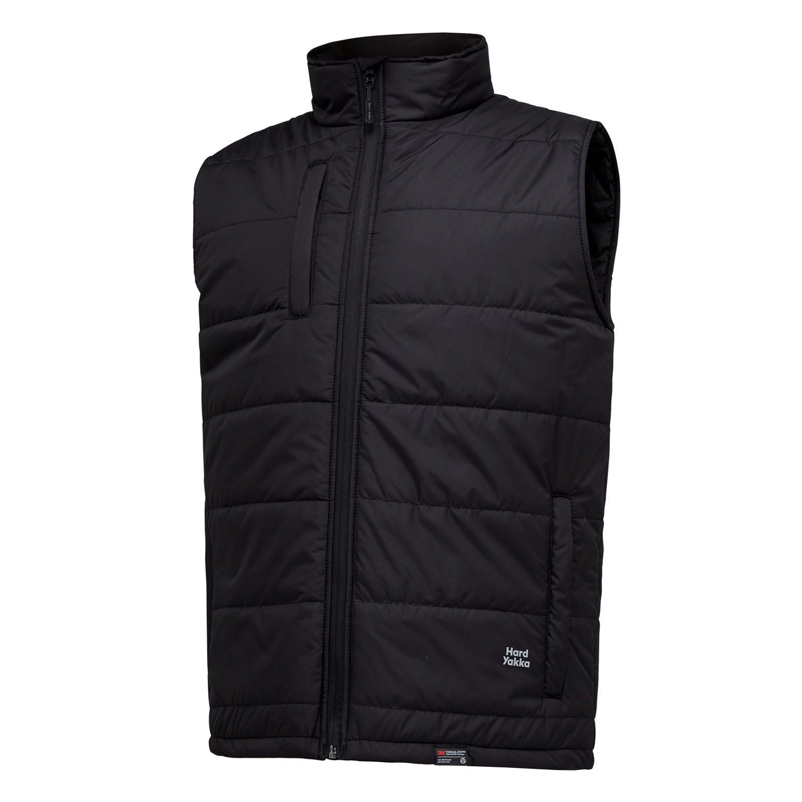 Hard Yakka Puffa 2.0 Vest Gilets Noirs Pour Hommes